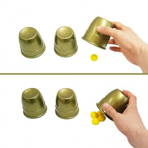 금색컵앤볼(대)(Gold Cups & Balls Large) 볼마술 도구 마술, 1개, 상세페이지 참조, 상세페이지 참조