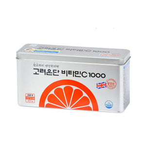 고려은단비타민C1000mg 300정 쇼핑백증정 비타민씨, 8개