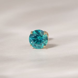 쥬넬 14K 시그니처 4프롱 큐빅 피어싱(6 color/5 size)