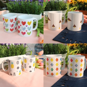 심플 모던 패턴 디자인 머그컵 모음, 1세트, 28. 얼룩덜룩