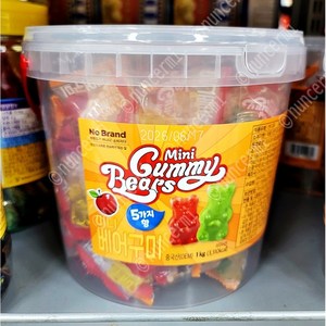 노브랜드 미니 구미 베어 젤리 NOBRAND MINI GUMMY BEARS JELLY, 1000g, 1개