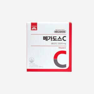 고려은단 메가도스C 3000mg 영국산 유재석 비타민C 100포 1박스, 300g, 1개