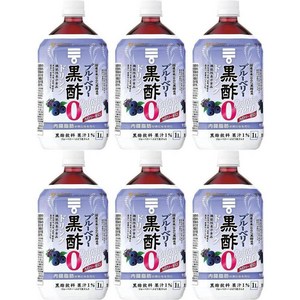 Mizkan 미츠칸 블루베리 흑초 칼로리 제로 1000ml 6팩, 1L, 1개