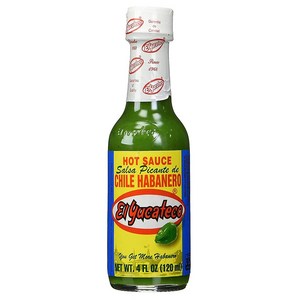 멕시코 그린 칠리 하바네로 핫 소스 El Yucateco Geen Chile Habaneo Hot Sauce, 120ml, 1개