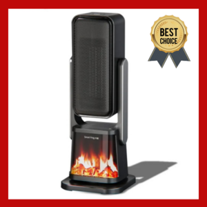 젠틀뮤 불멍 전기 온풍기 히터 PTC 멀티 회전 가정용 사무실, 젠틀뮤 온풍기