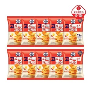 롯데제과 이지프로틴 고단백질 감자칩 매콤치즈맛 50g x 10봉, 10개