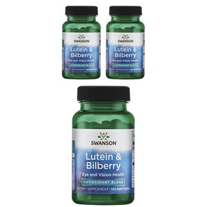 스완슨 루테인 & 빌베리 소프트젤, 120정, 3개