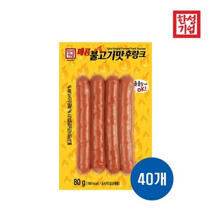 한성기업 매콤 불고기맛 후랑크, 80g, 40개