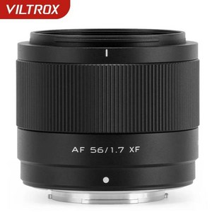 호환가능 VILTROX AF 후지 X 마운트 니콘 Z 렌즈 APS-C 경량 대구경 X-T5 X-T30 II X-S10 X-T200 56mm F1, 01 56mm F1.7 Fuji XF_01 Black, 1개