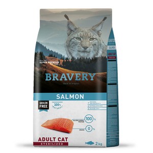 브레이버리 고양이 치킨/연어/2kg7kg/선택가능, 어덜트 연어 2kg