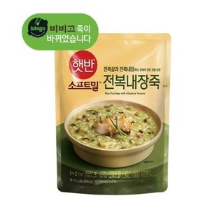 비비고 전복내장죽, 5개, 420g