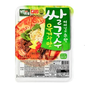 [백제] 육계장 건면 쌀국수 92g x 12, 단품, 단품