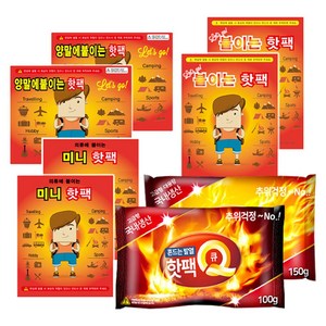 바이온 레츠고 핫팩 붙이는핫팩 흔드는핫팩 찜질핫팩 깔창핫팩 파스핫팩, 미니 붙이는 핫팩 100매, 1개