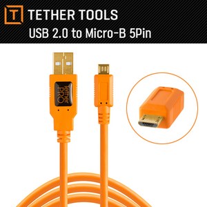 테더툴스 [정품] TetherPro USB 2.0 A Male to Micro-B 5Pin/ TetherTools / 카메라케이블/ 컴퓨터케이블, usb 마이크로 5핀