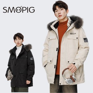 SMOPIG 남성 오리털 패딩 탈부 착후드 남자 패딩