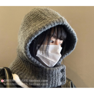 마더랩 후드넥워머 바바클라바 니트바라클라바 목워머 겨울넥워머