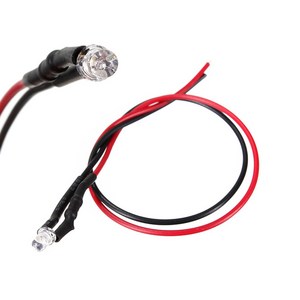 LED 전구 5mm 5파이 2V 3V 5V-9V 12V 24V 집어등 DIY 조광기 미니, 1개, 12V 화이트 (5mm)