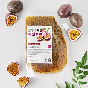 푸드마실 진짜 패션후르츠 수제 백향과청, 1kg, 3개, 1개입