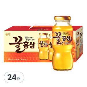 웅진 꿀 홍삼 혼합 음료, 180ml, 24개