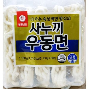 천일 사누끼 우동 230g x 5개, 1150g, 1개
