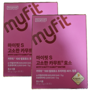 동국제약 마이핏S 고소한 카무트 효소 누룽지맛, 90g, 2개