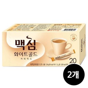 동서 맥심 화이트골드 커피믹스, 11.7g, 20개입, 2개