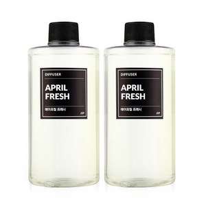 JSP디퓨저 1000ML(500ML1+1)리필액, 에이프릴프레시, 500ml, 2개