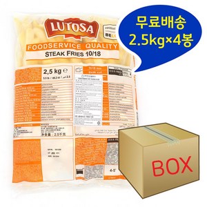 루토사 감자튀김 스테이크컷프라이 2.5kg, 4개