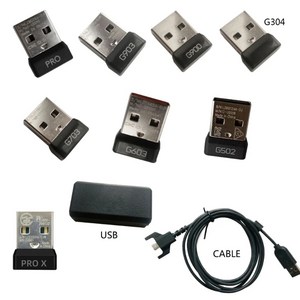 USB 리시버 무선 블루투스 동글 어댑터 로지텍 G502 G603 G900 G903 G304 G703 GPW GPX 무선 게이밍 마우스용, 없음, 없음, 6)GPX