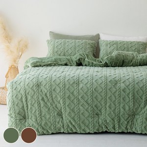 [올리비아데코] 스웨터 플란넬 극세사 차렵이불 (S/Q)