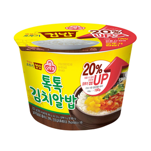 오뚜기 맛있는 컵밥 톡톡김치알밥, 222g, 12개