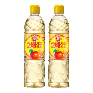 오뚜기 2배 사과식초, 900ml, 2개