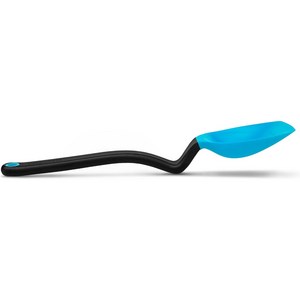 Supoon Blue Supoon Deamfam Supoon Non-Stick Sit-Up Silicone Scaping Seving Cooking Spoon, 수푼, 파란색, 1개