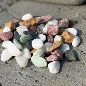 소포장 오색자갈3호 1키로 분갈이 어항 수족관 화분, 1개