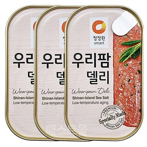 청정원 우리팜 델리 햄통조림, 3개