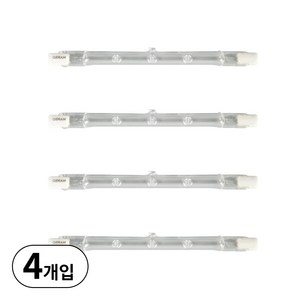 오스람 막대할로겐램프 할로라인 HALOLINE 64696 R7s 118mm 150W, 4개