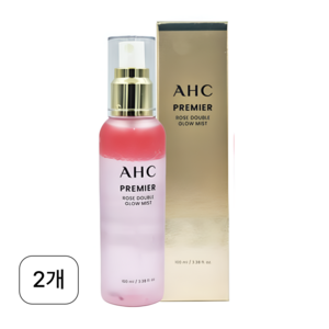 AHC 탄력 광채 프리미어 로즈 더블 글로우 미스트 100ml x 2개