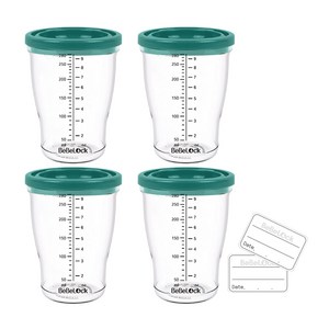 베베락 엘파 밀폐 이유식용기 120ml 180ml 240ml 280ml(4개입), 엘파280ml, (민트그린4P), 280ml, 1개
