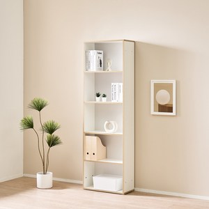 스위트 5단 오픈장 키큰 수납장 책장 거실장 600 800, 화이트