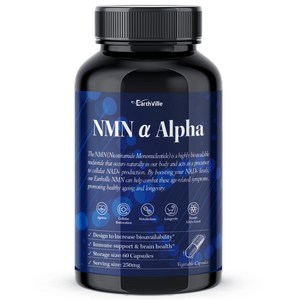 어스빌 NMN 99.9% 고순도 NAD+ 영양제 ALPHA 500mg, 1개, 60정