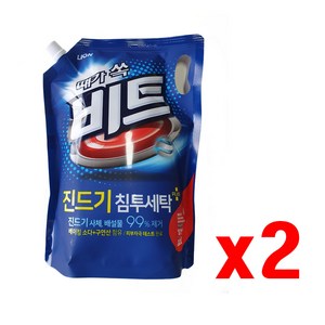 비트 진드기 침투세탁 액체세재 리필, 1.55L, 2개