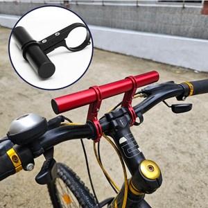 버나비 오토바이 핸들바 자전거 확장 거치대, 1개, 블랙싱글