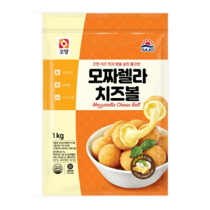 [퀴클리몰] 사조오양 모짜렐라 치즈볼, 1kg, 2개