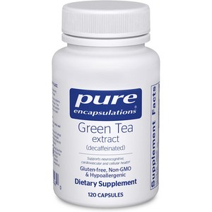 Pure Encapsulations 그린 티 추출물 디카페인 캡슐, 1개, 120정