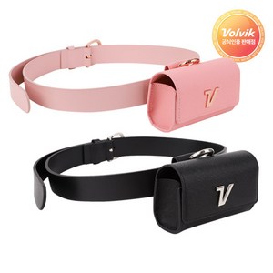 [VOLVIK] 볼빅 여성용 골프공 파우치+골프벨트 세트, 볼빅여성벨트_파우치세트/블랙, 1개