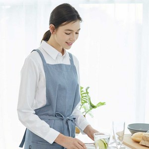 유니스토어 더블 포켓 5각 앞치마, 블랙, 1개