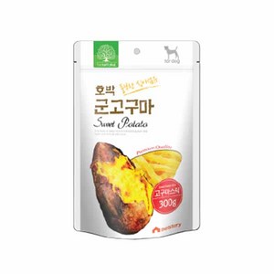 더내추럴 풍부한 식이섬유 건조간식, 호박 군고구마, 300g, 5개