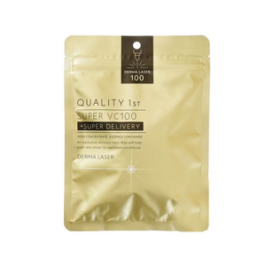 일본 QUALITY 1st DERMA LASER SUPER 더마 레이저 마스크 팩 7매입 VC100 모공케어, 7개입, 1개
