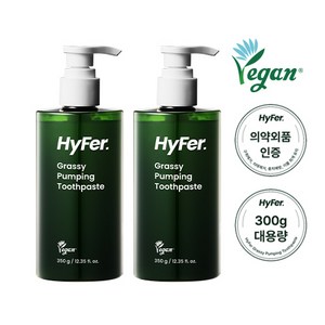 [대용량치약] 하이퍼 샐러드 펌핑치약(치약 4개분량), 2개, 350ml