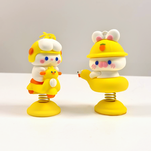 1+1 토린이 차량 악세사리 인형 인테리어 피규어 자동차 꾸미기, 1개, 오토바이+튜브